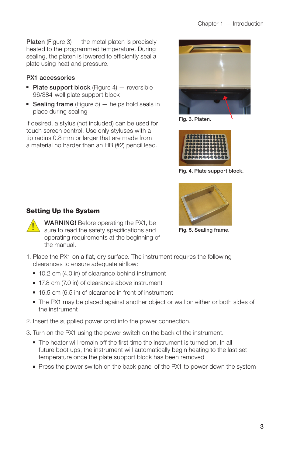 Setting up the system | Bio-Rad Peelable Foil Heat Seal User Manual | Page 9 / 24