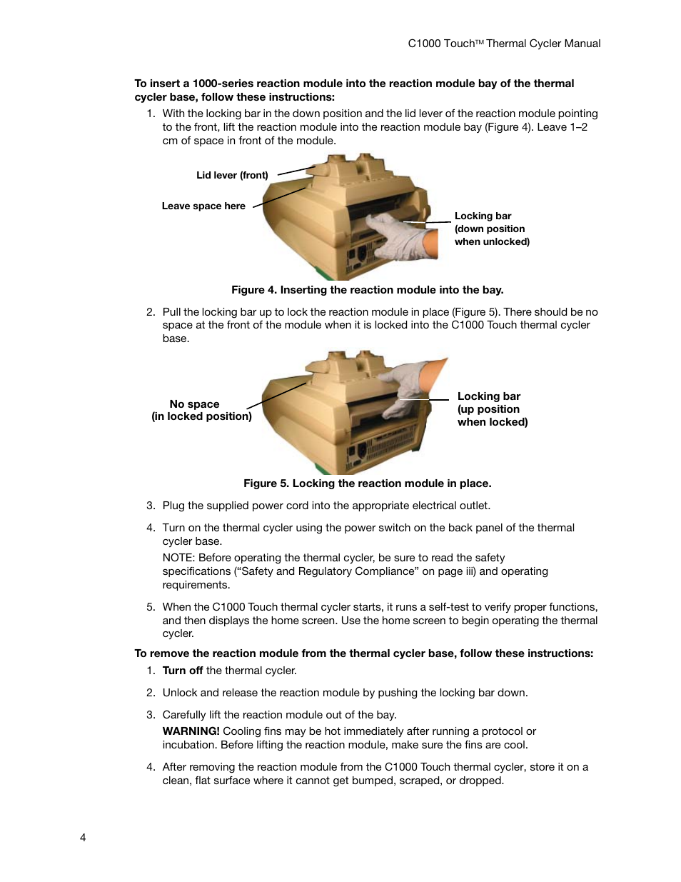 Bio-Rad C1000 Touch™ Thermal Cycler User Manual | Page 13 / 61