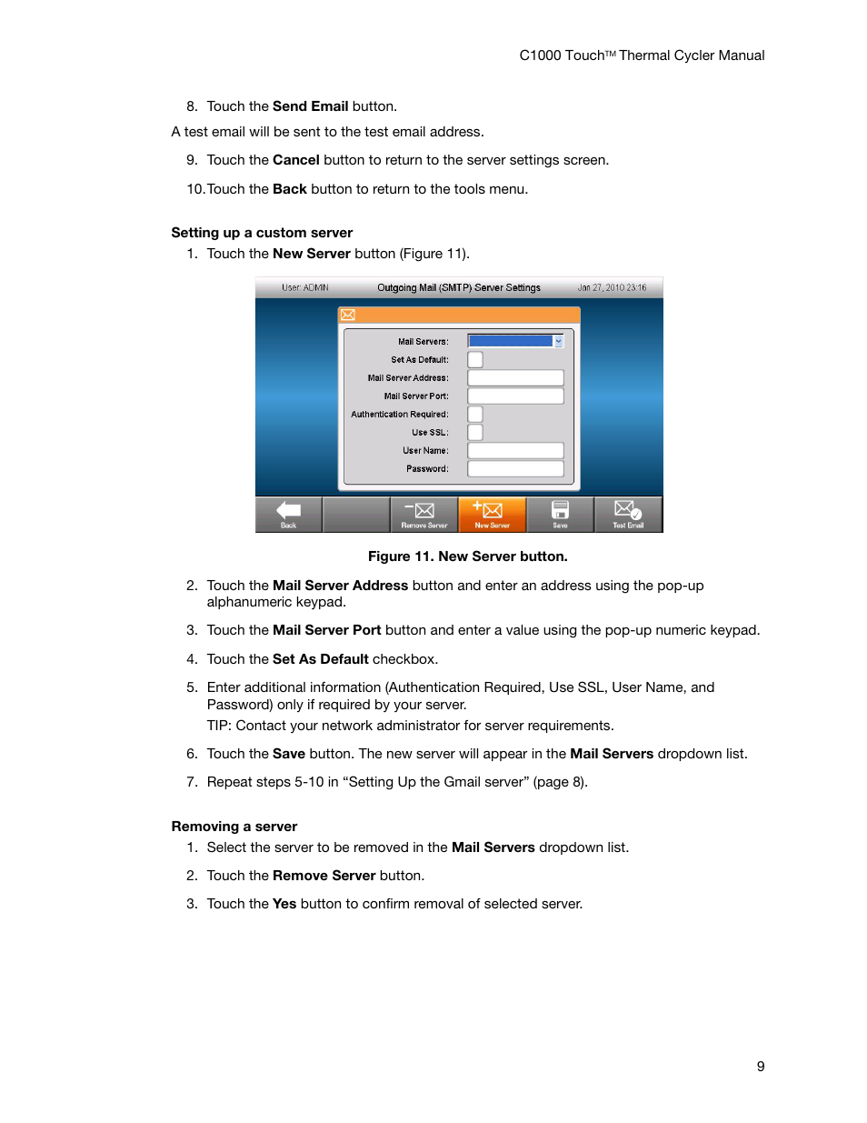 Bio-Rad C1000 Touch™ Thermal Cycler User Manual | Page 18 / 61
