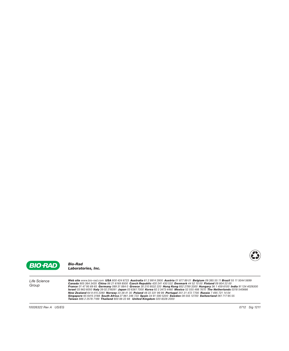 Bio-Rad QX100™ Droplet Digital™ PCR System User Manual | Page 24 / 24