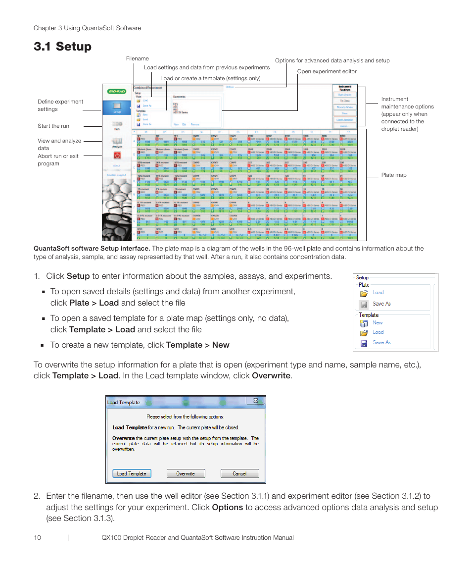 1 setup | Bio-Rad QX100™ Droplet Digital™ PCR System User Manual | Page 16 / 32