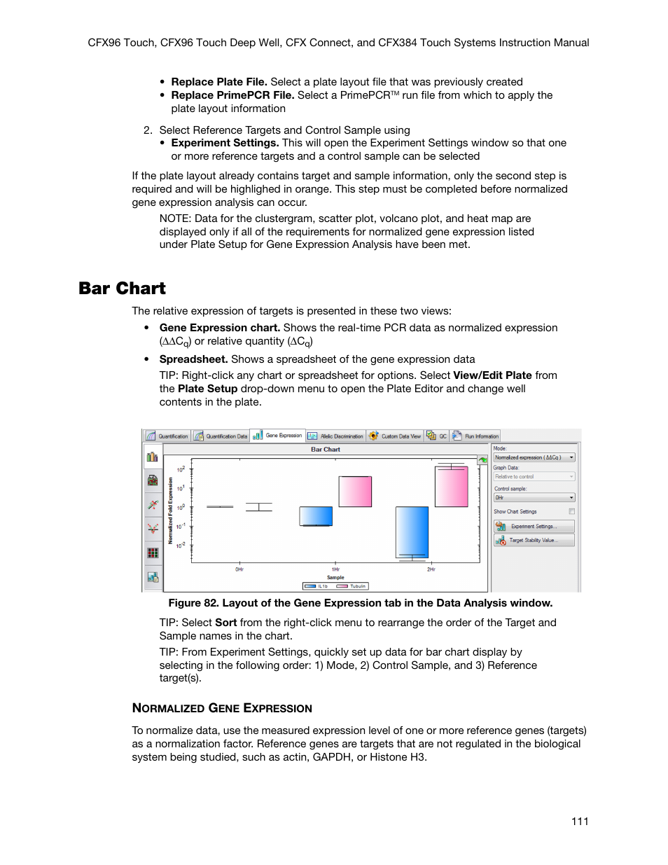 Bar chart | Bio-Rad Firmware & Software Updates User Manual | Page 124 / 178