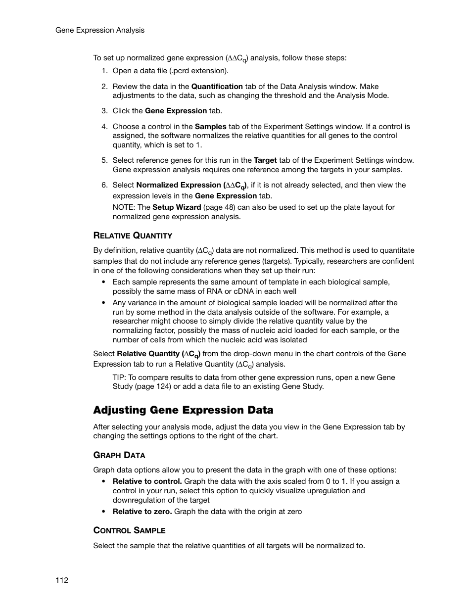 Adjusting gene expression data | Bio-Rad Firmware & Software Updates User Manual | Page 125 / 178