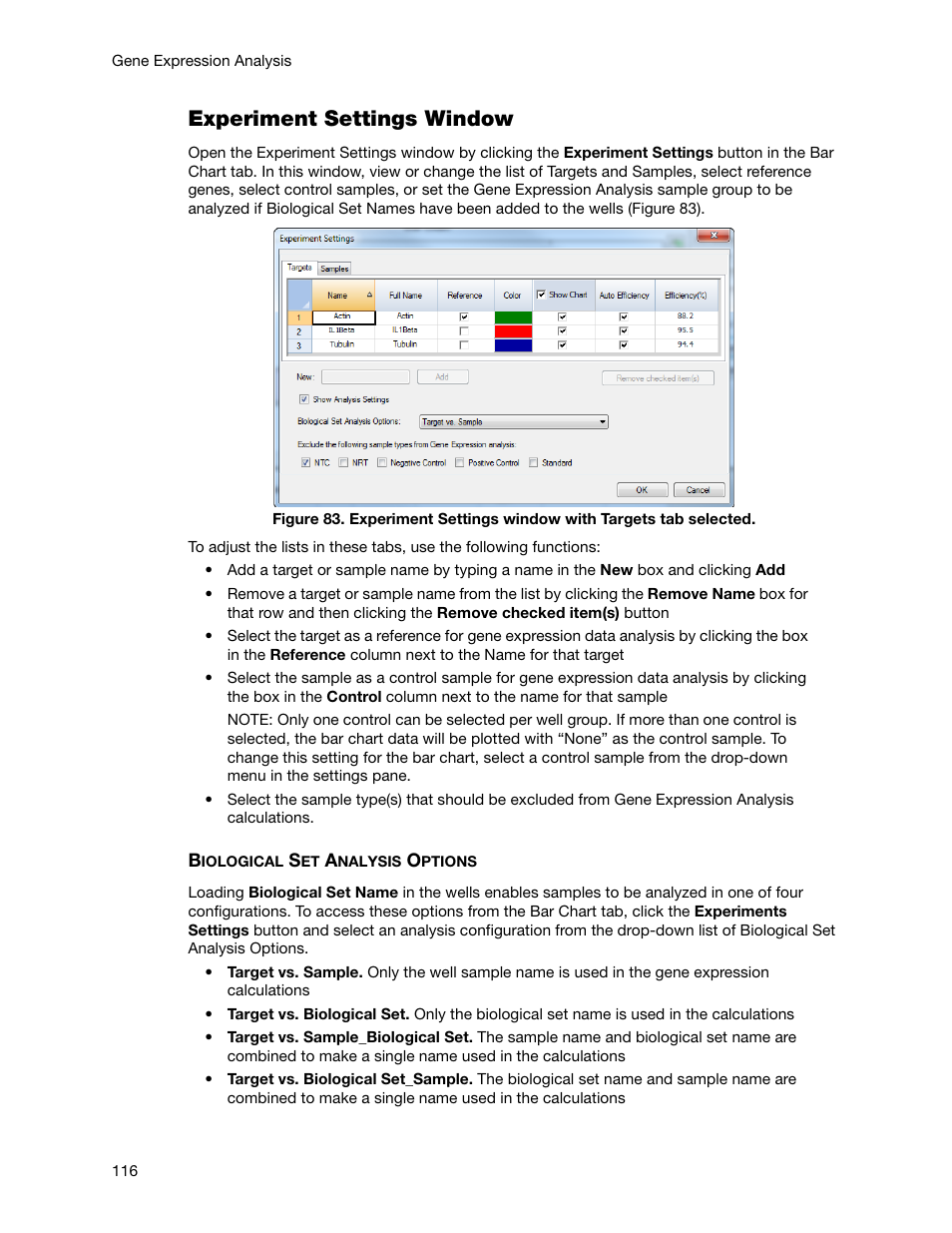 Experiment settings window | Bio-Rad Firmware & Software Updates User Manual | Page 129 / 178