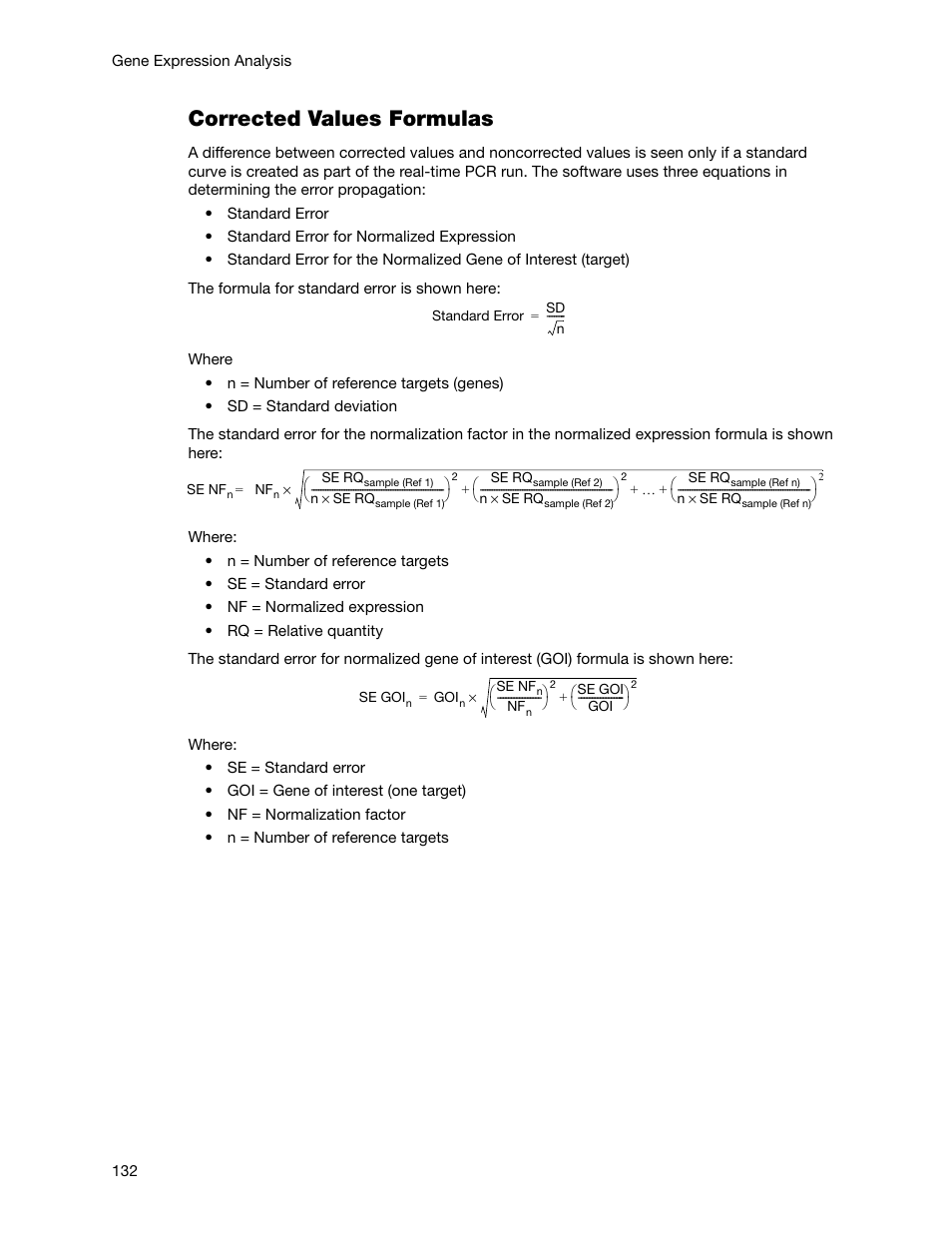 Corrected values formulas | Bio-Rad Firmware & Software Updates User Manual | Page 145 / 178