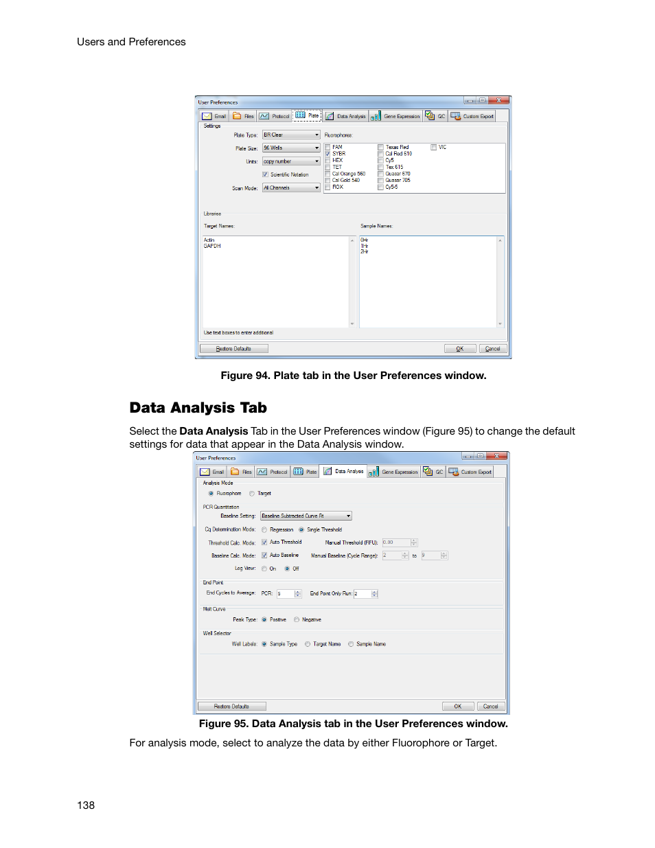 Data analysis tab | Bio-Rad Firmware & Software Updates User Manual | Page 151 / 178