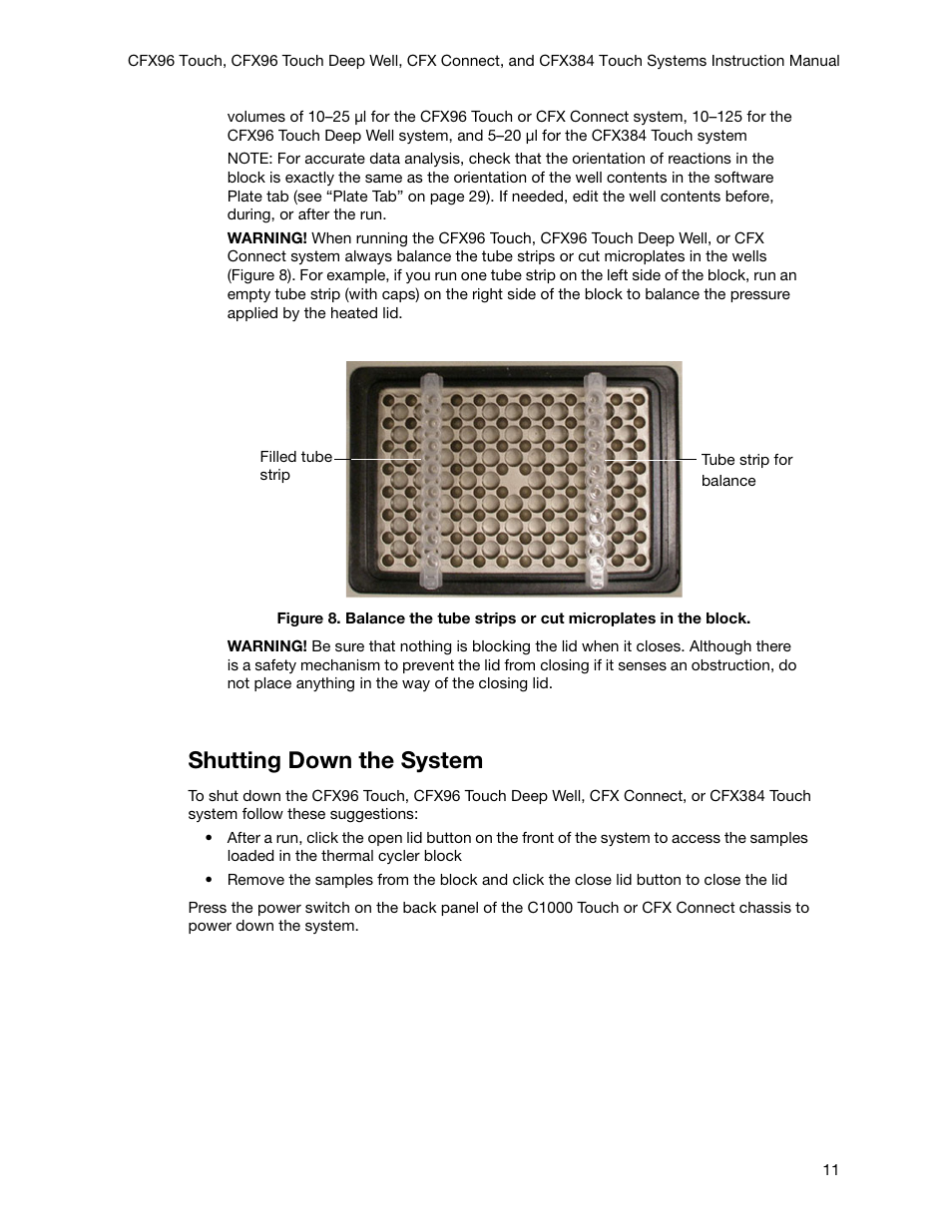 Shutting down the system | Bio-Rad Firmware & Software Updates User Manual | Page 24 / 178