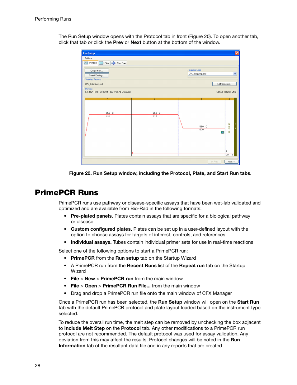 Primepcr runs | Bio-Rad Firmware & Software Updates User Manual | Page 41 / 178