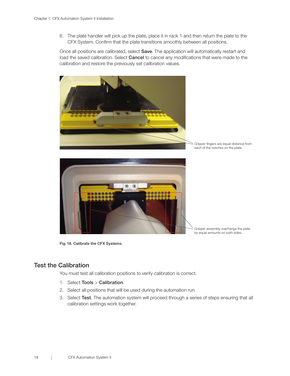 Complete a test automation run, Test the calibration | Bio-Rad CFX Automation System II User Manual | Page 26 / 48