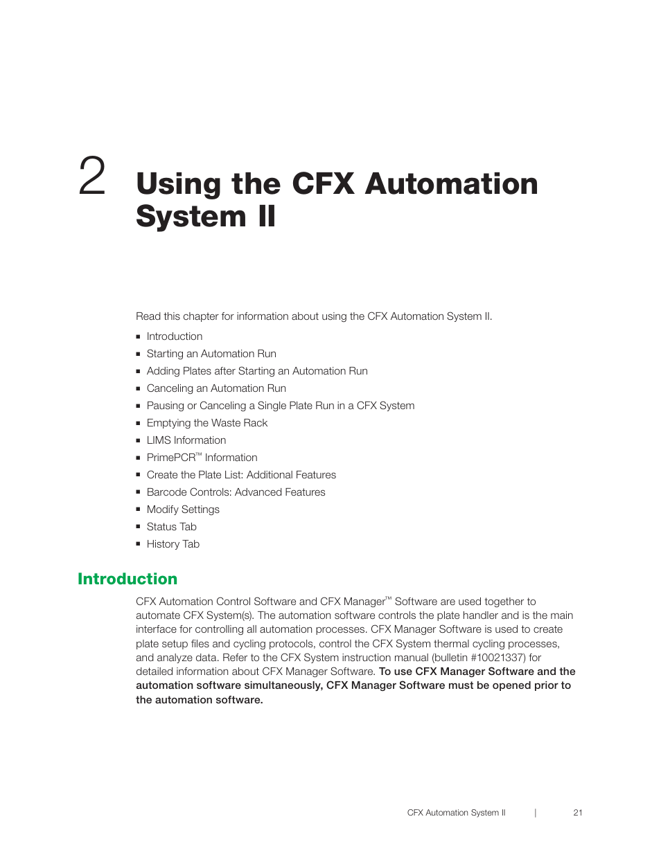 Using the cfx automation system ii, Introduction, Test the calibration using the calibration wizard | G a test automation run | Bio-Rad CFX Automation System II User Manual | Page 29 / 48