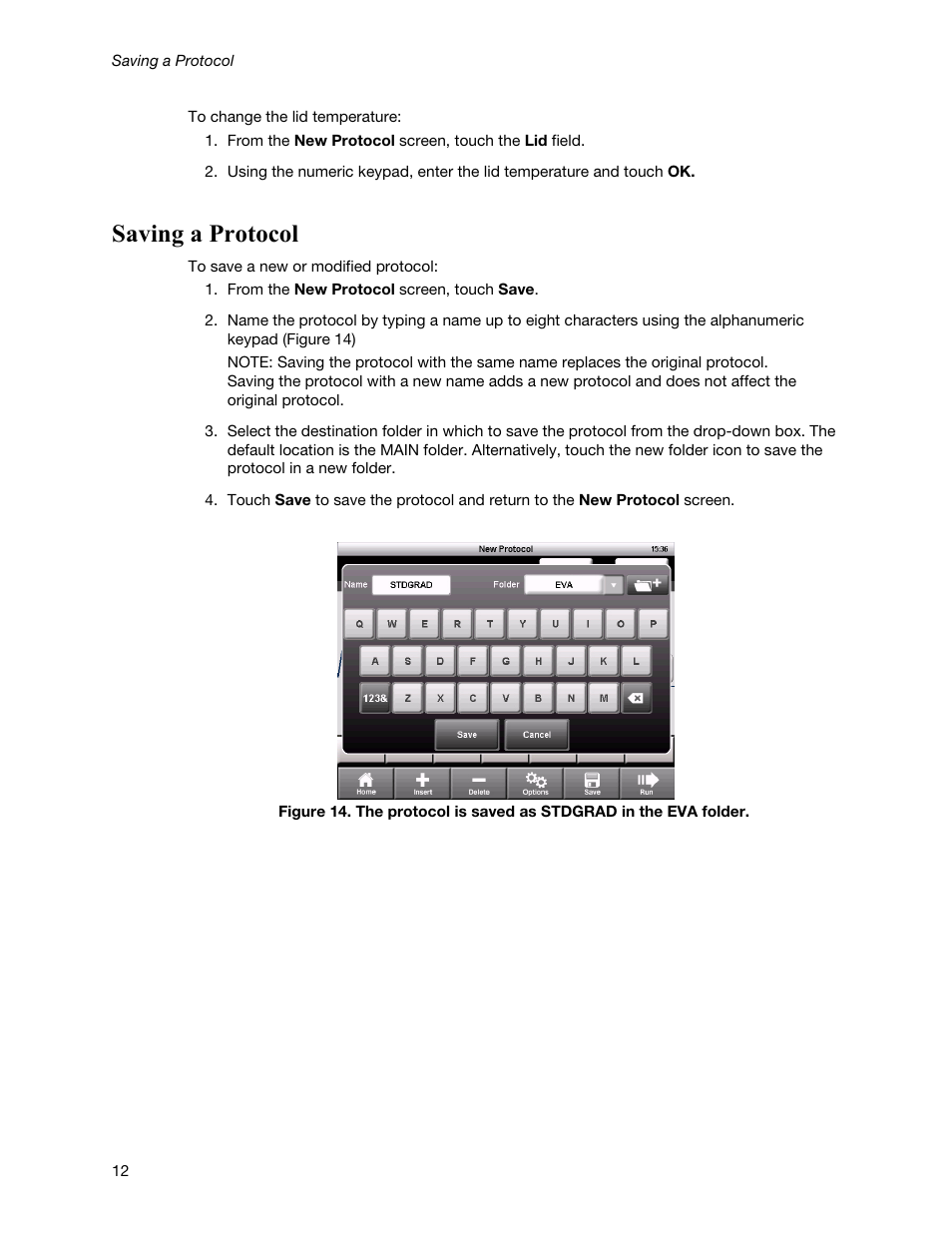 Saving a protocol | Bio-Rad T100™ Thermal Cycler User Manual | Page 22 / 40