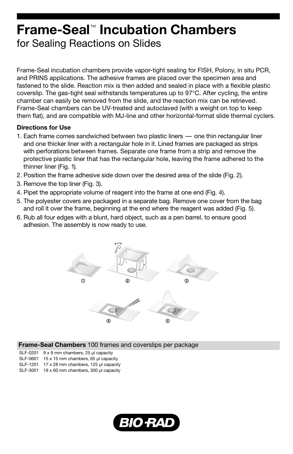 Bio-Rad PCR Plastic Accessories User Manual | 2 pages