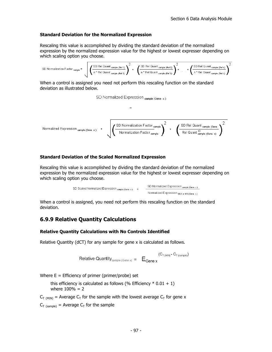 9 relative quantity calculations | Bio-Rad iQ™5 Optical System Software, Version 2.1 User Manual | Page 106 / 152