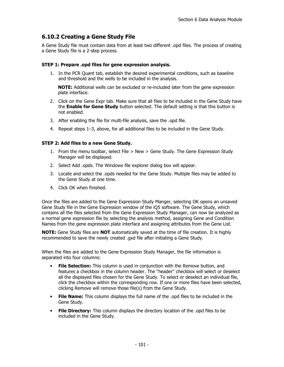 Bio-Rad iQ™5 Optical System Software, Version 2.1 User Manual | Page 110 / 152
