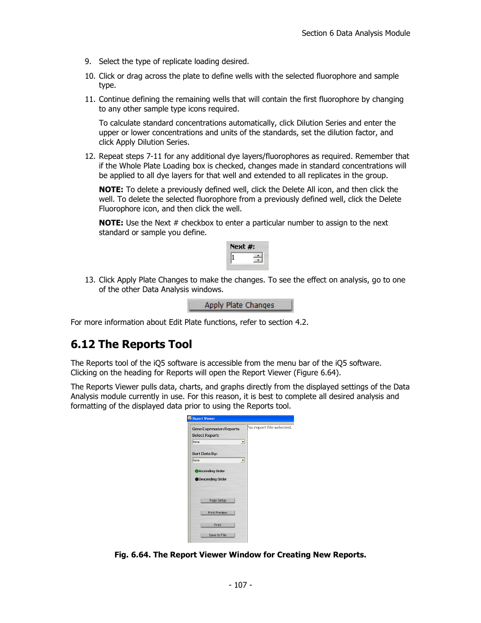 12 the reports tool | Bio-Rad iQ™5 Optical System Software, Version 2.1 User Manual | Page 116 / 152