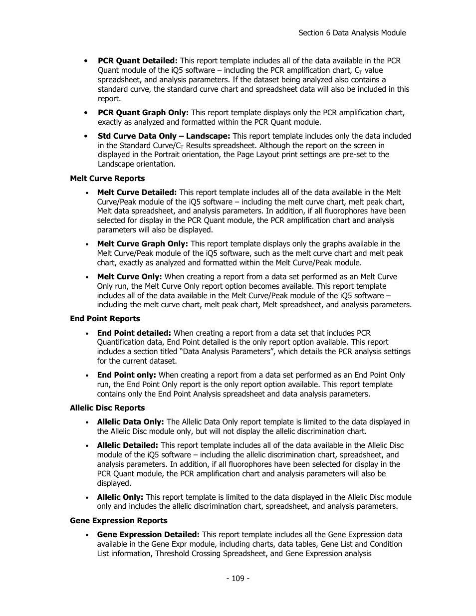 Bio-Rad iQ™5 Optical System Software, Version 2.1 User Manual | Page 118 / 152