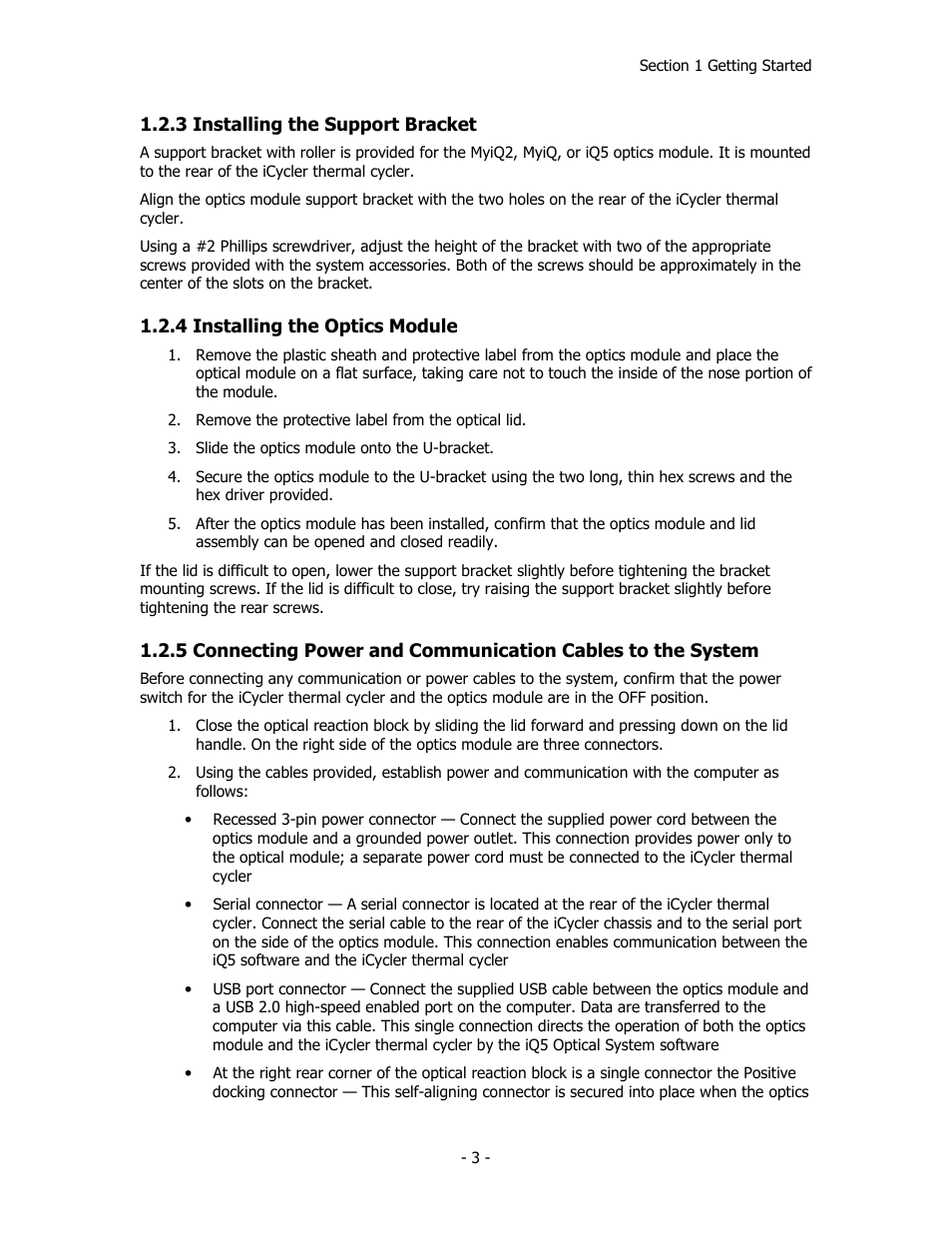 Bio-Rad iQ™5 Optical System Software, Version 2.1 User Manual | Page 12 / 152