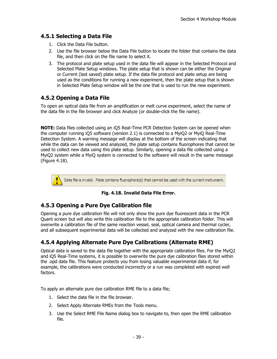 Bio-Rad iQ™5 Optical System Software, Version 2.1 User Manual | Page 48 / 152