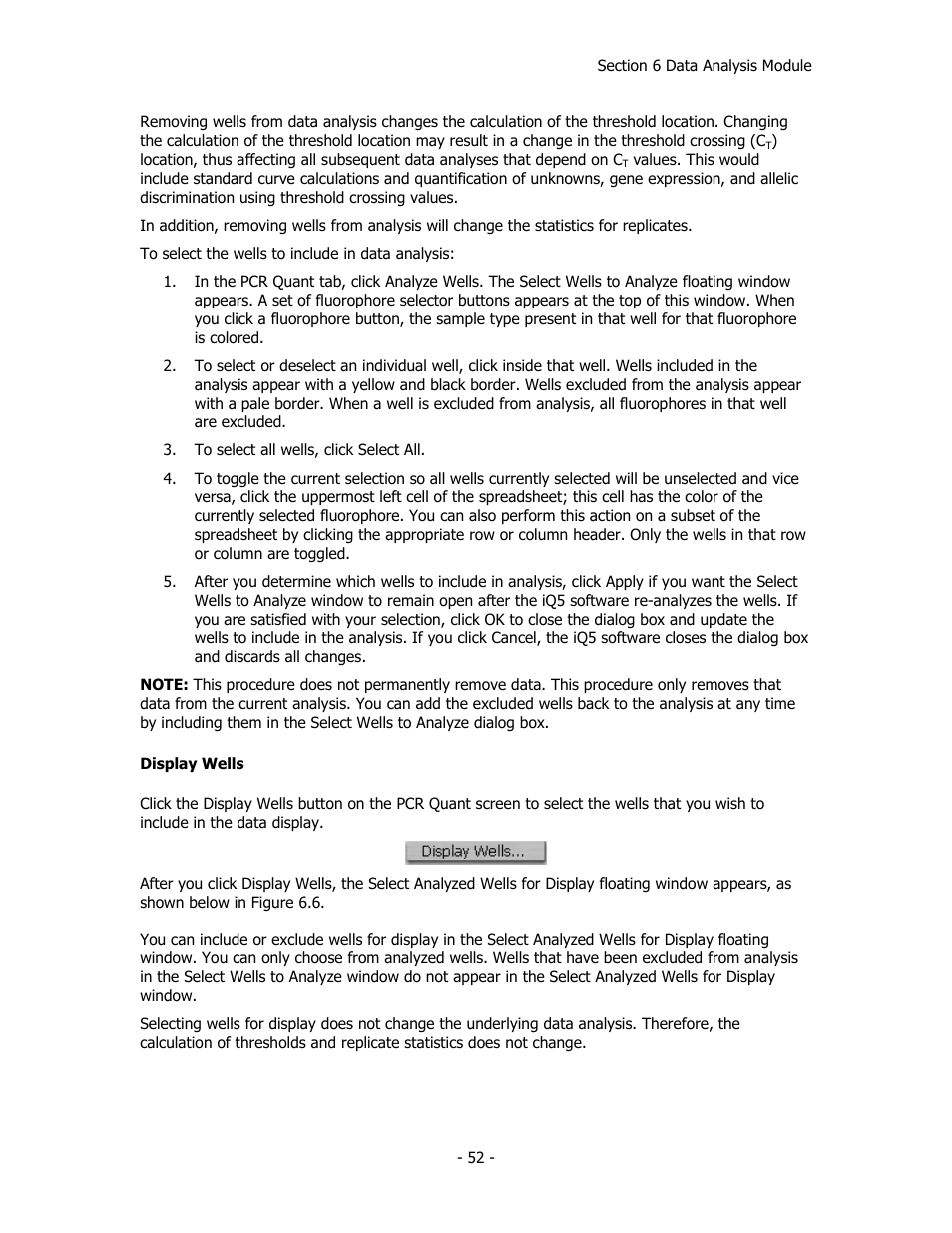 Bio-Rad iQ™5 Optical System Software, Version 2.1 User Manual | Page 61 / 152