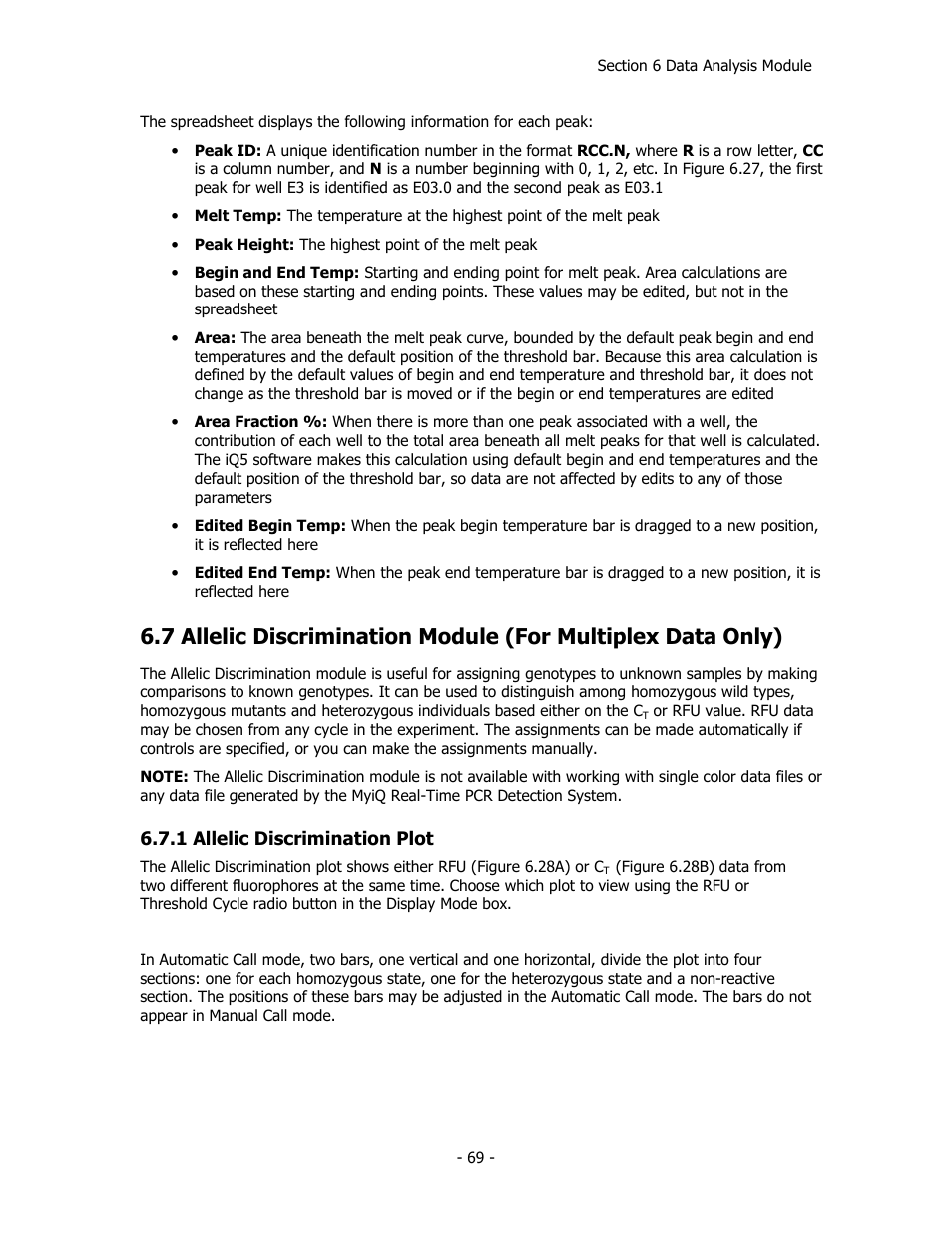 Bio-Rad iQ™5 Optical System Software, Version 2.1 User Manual | Page 78 / 152