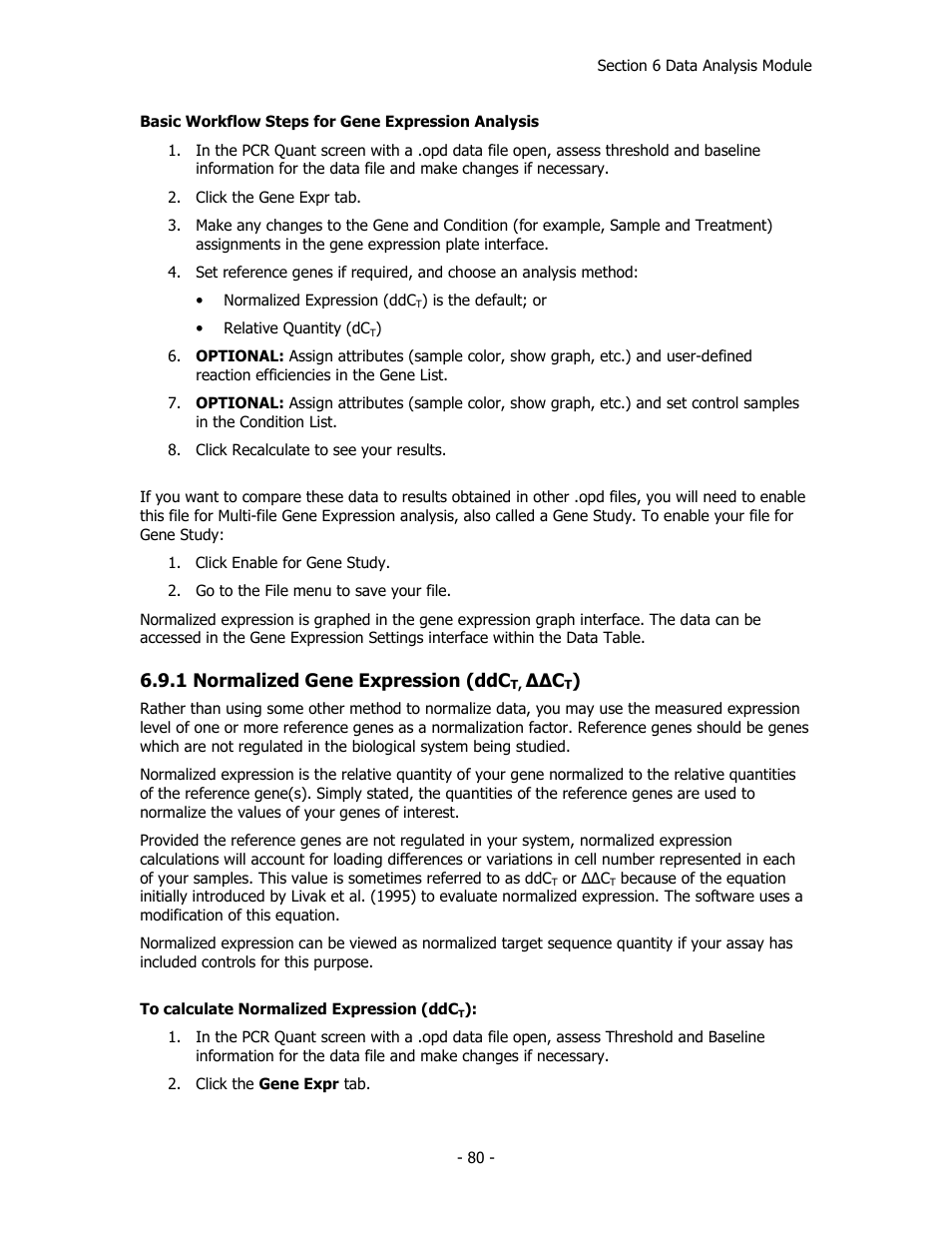 1 normalized gene expression (ddc | Bio-Rad iQ™5 Optical System Software, Version 2.1 User Manual | Page 89 / 152