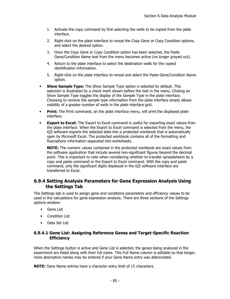 Bio-Rad iQ™5 Optical System Software, Version 2.1 User Manual | Page 94 / 152