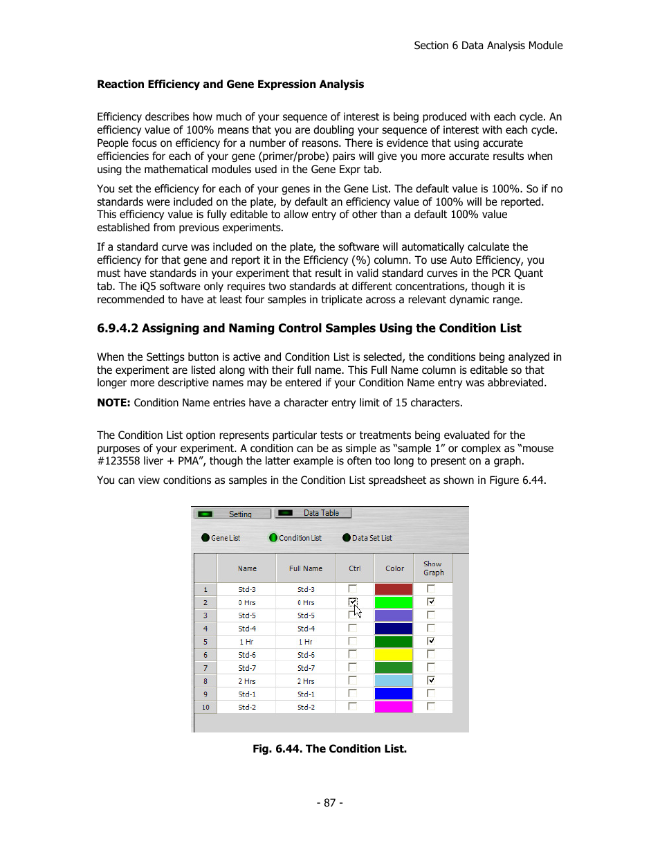 Bio-Rad iQ™5 Optical System Software, Version 2.1 User Manual | Page 96 / 152