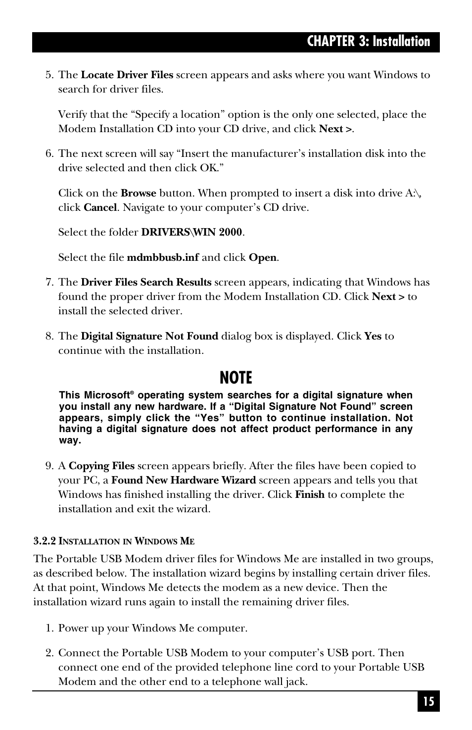Chapter 3: installation | Black Box MD403A User Manual | Page 16 / 20