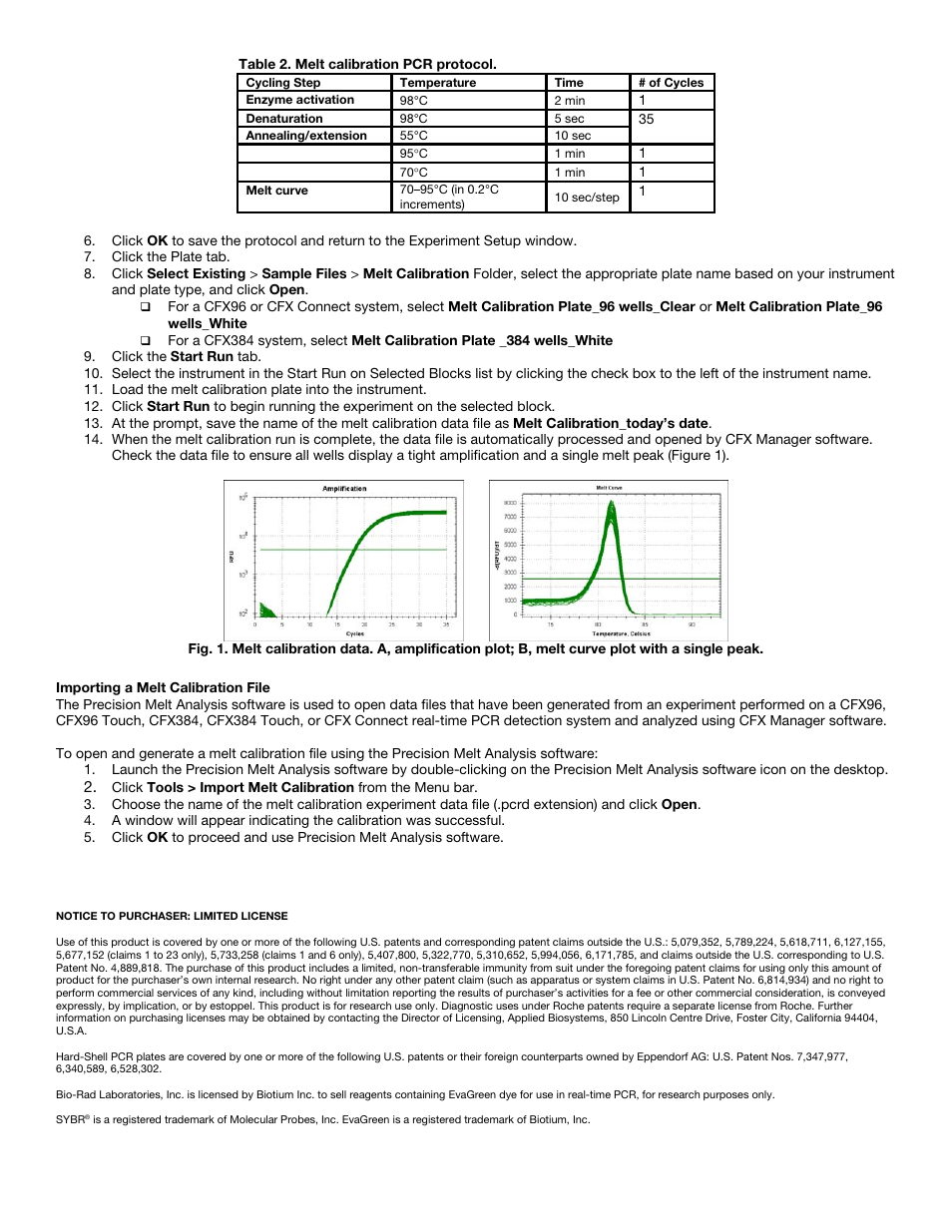 Bio-Rad Precision Melt Analysis™ Software User Manual | Page 2 / 2