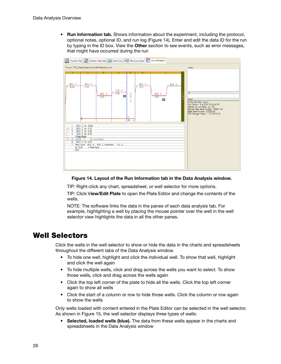 Well selectors | Bio-Rad Precision Melt Analysis™ Software User Manual | Page 31 / 68