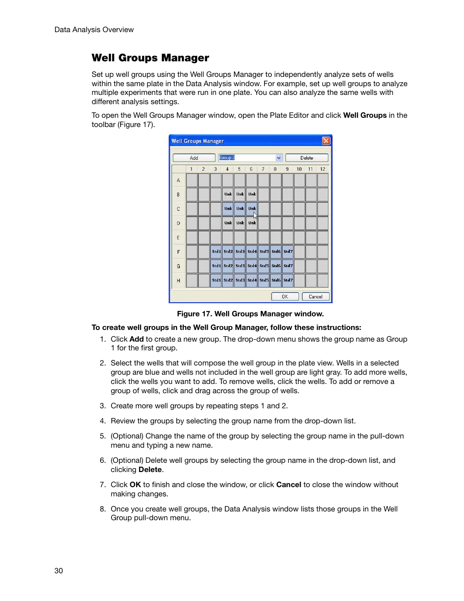 Well groups manager | Bio-Rad Precision Melt Analysis™ Software User Manual | Page 35 / 68