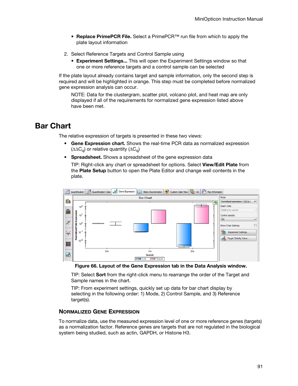 Bar chart | Bio-Rad Firmware & Software Updates User Manual | Page 102 / 148