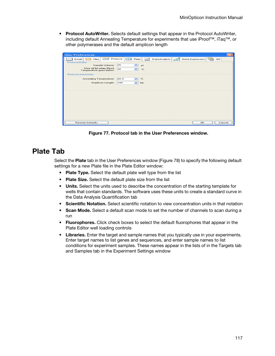 Plate tab | Bio-Rad Firmware & Software Updates User Manual | Page 128 / 148