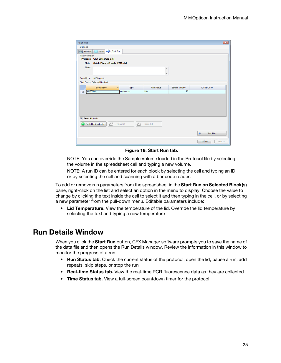 Run details window | Bio-Rad Firmware & Software Updates User Manual | Page 36 / 148