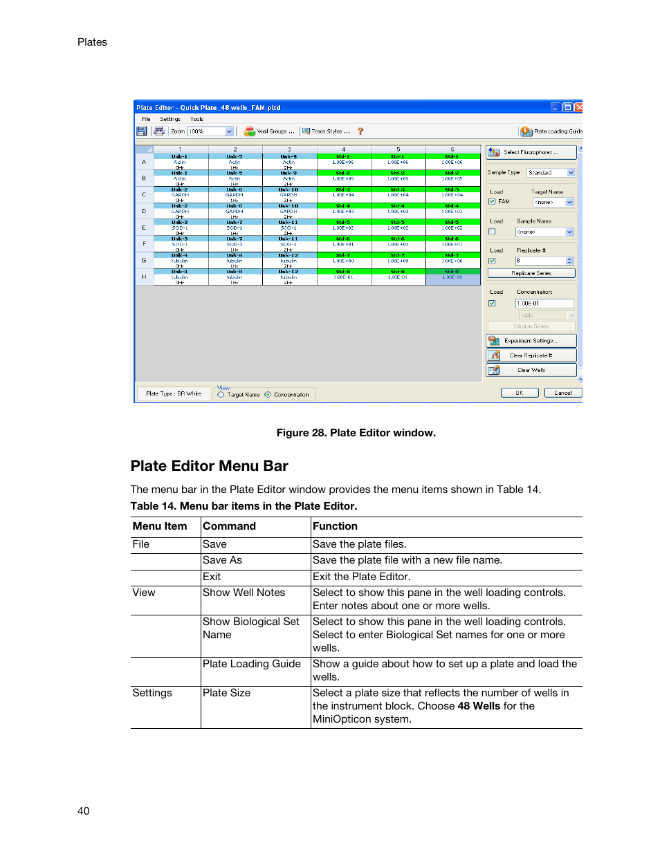 Plate editor menu bar | Bio-Rad Firmware & Software Updates User Manual | Page 51 / 148