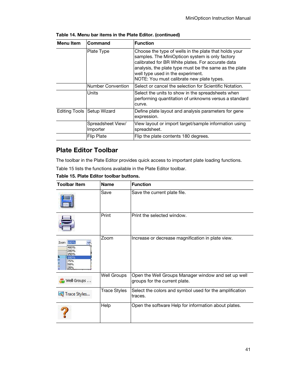 Plate editor toolbar | Bio-Rad Firmware & Software Updates User Manual | Page 52 / 148