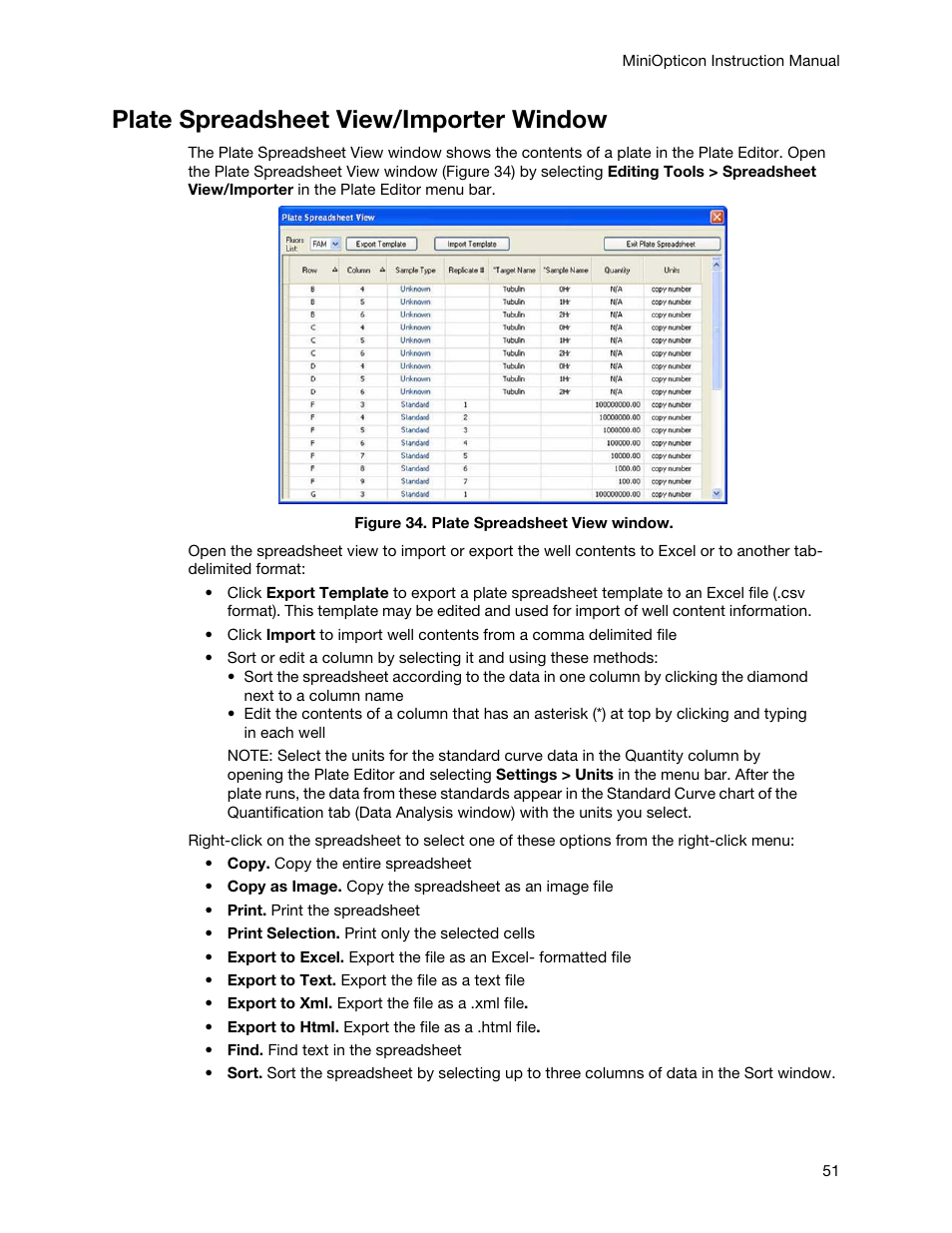 Plate spreadsheet view/importer window | Bio-Rad Firmware & Software Updates User Manual | Page 62 / 148