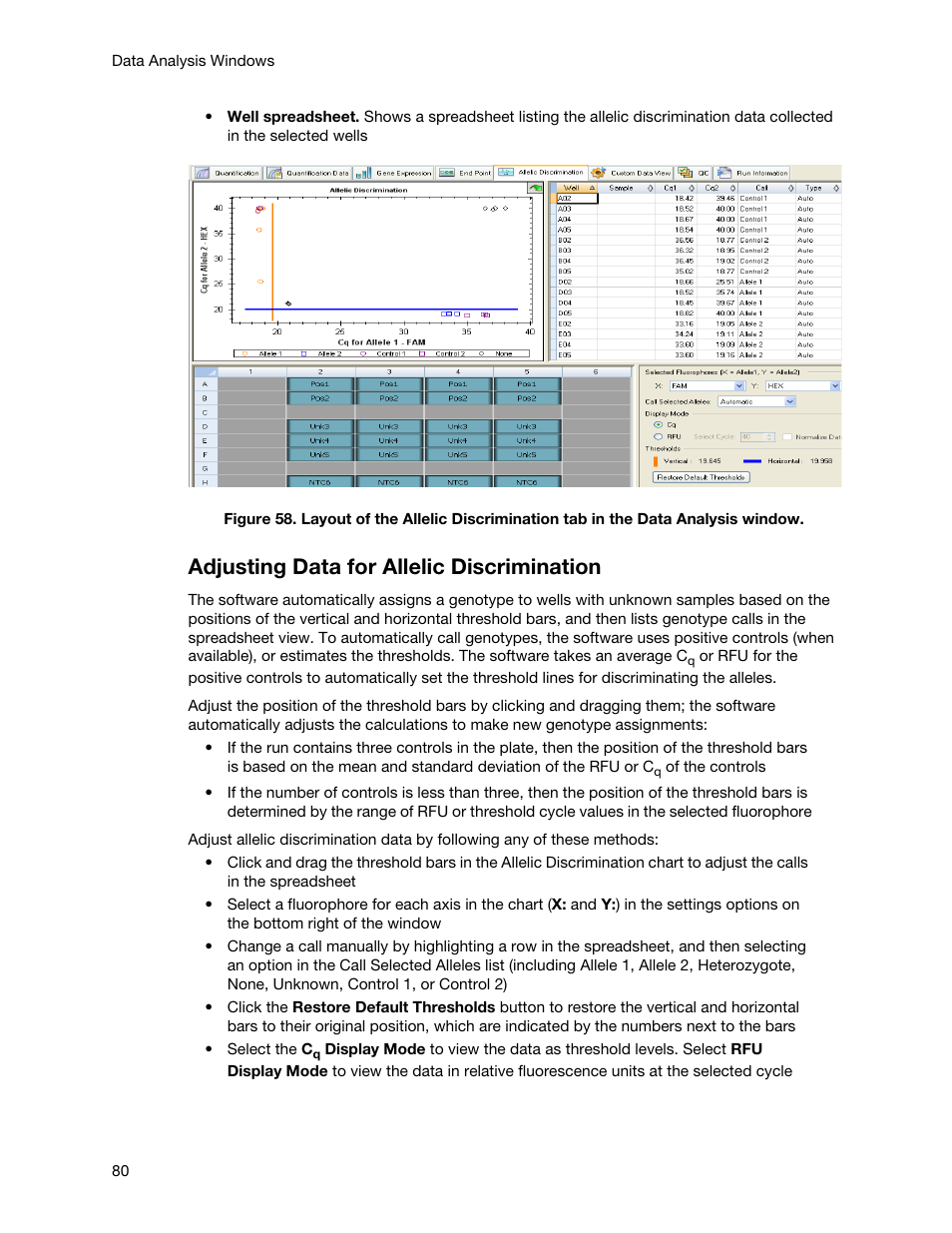 Adjusting data for allelic discrimination | Bio-Rad Firmware & Software Updates User Manual | Page 91 / 148