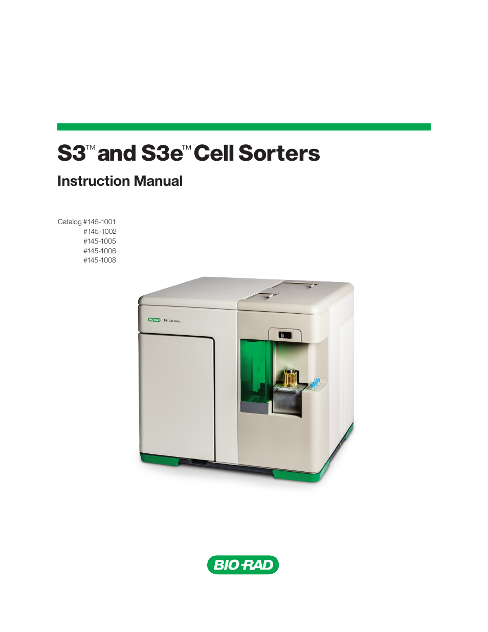 Bio-Rad S3™ Cell Sorter User Manual | 132 pages