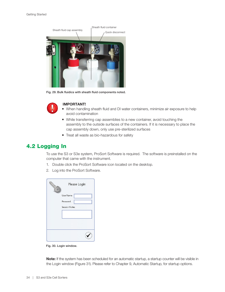 2 logging in | Bio-Rad S3™ Cell Sorter User Manual | Page 44 / 132