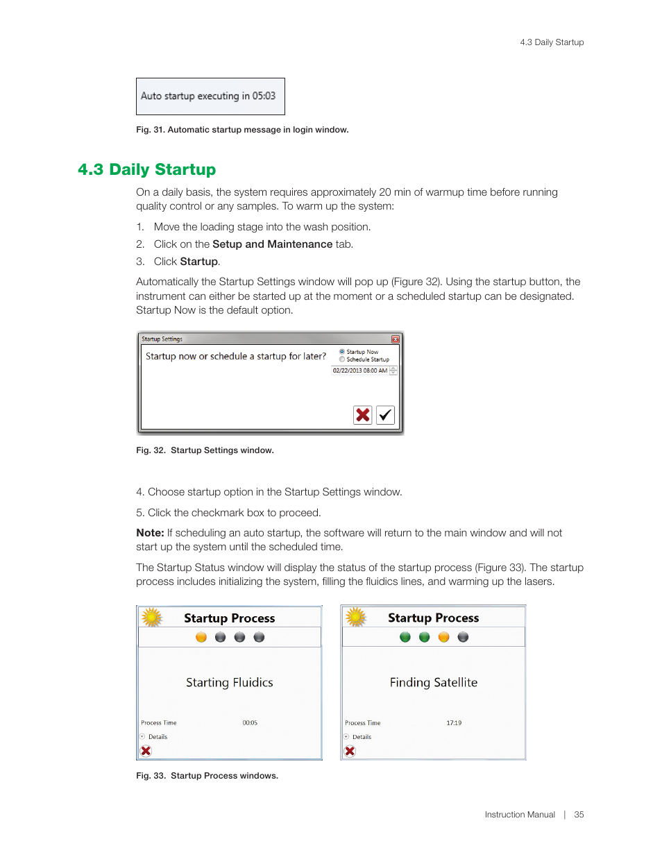 3 daily startup | Bio-Rad S3™ Cell Sorter User Manual | Page 45 / 132