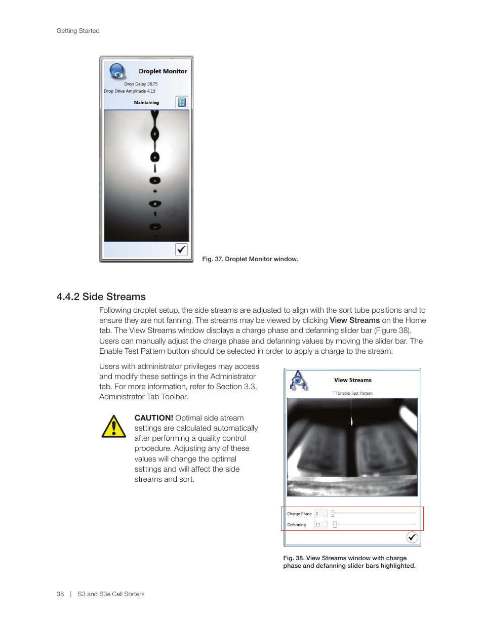 2 side streams | Bio-Rad S3™ Cell Sorter User Manual | Page 48 / 132