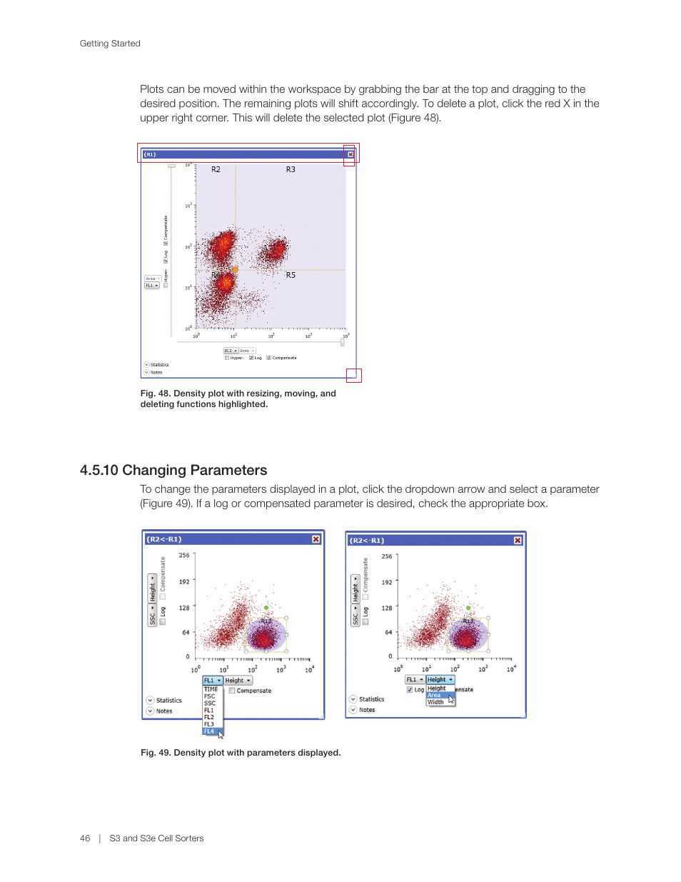 10 changing parameters | Bio-Rad S3™ Cell Sorter User Manual | Page 56 / 132