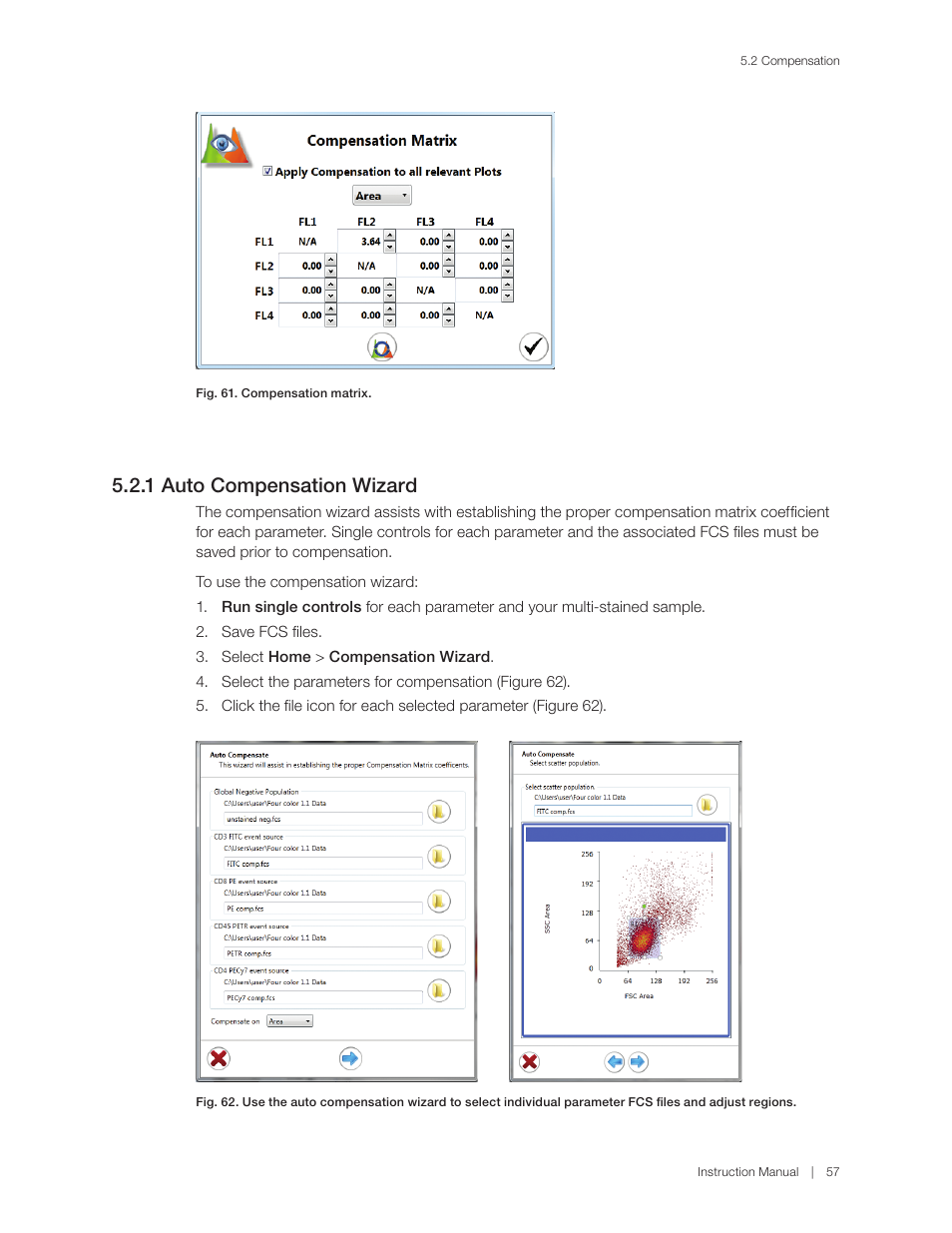 1 auto compensation wizard | Bio-Rad S3™ Cell Sorter User Manual | Page 67 / 132