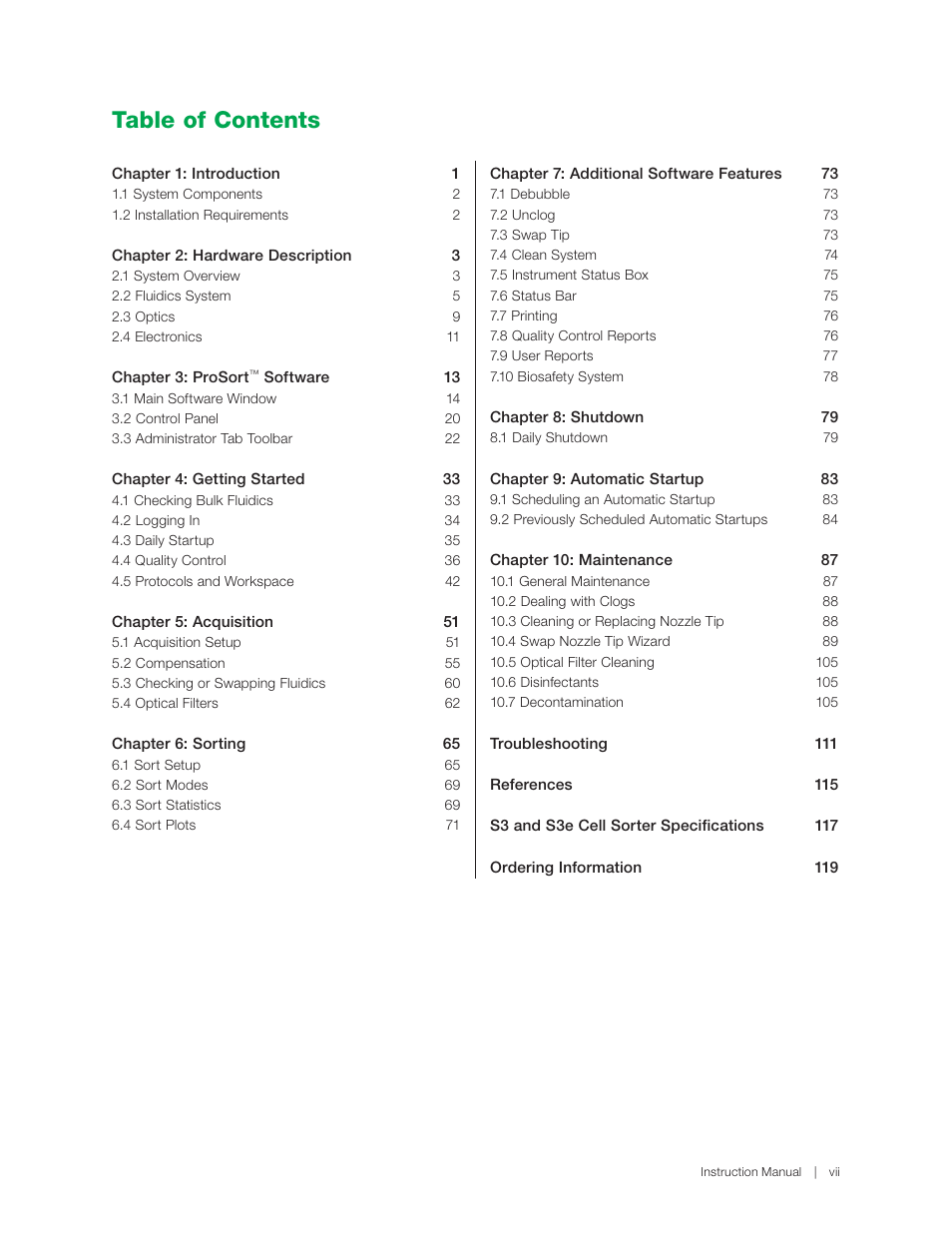 Bio-Rad S3™ Cell Sorter User Manual | Page 9 / 132