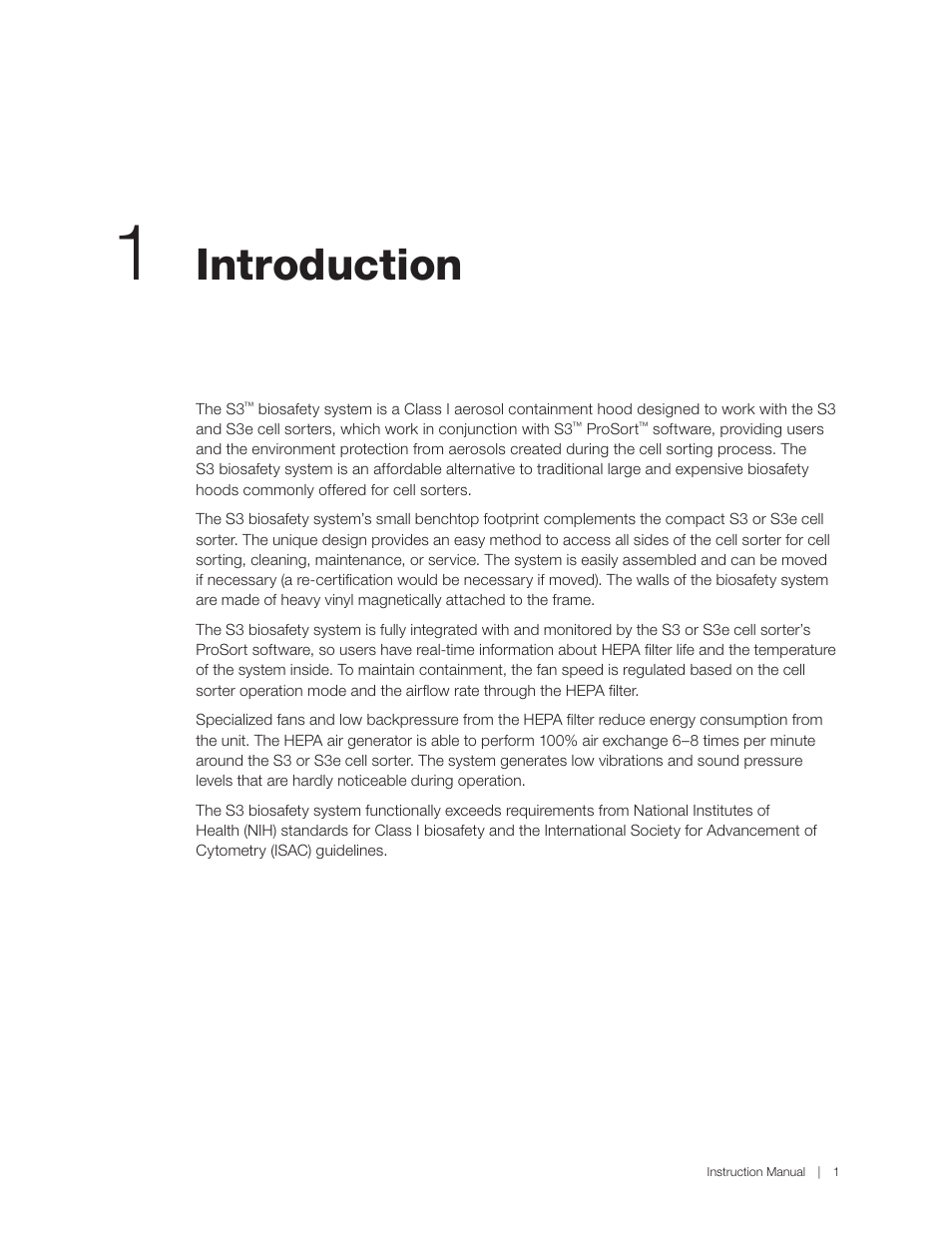Introduction | Bio-Rad S3™ Cell Sorter User Manual | Page 11 / 36