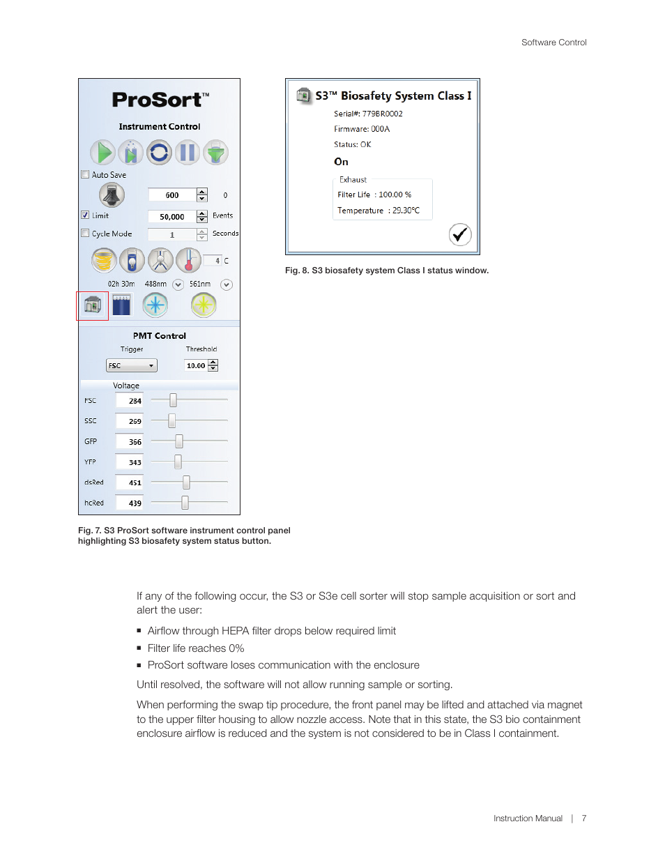 Filter life reaches 0 | Bio-Rad S3™ Cell Sorter User Manual | Page 17 / 36