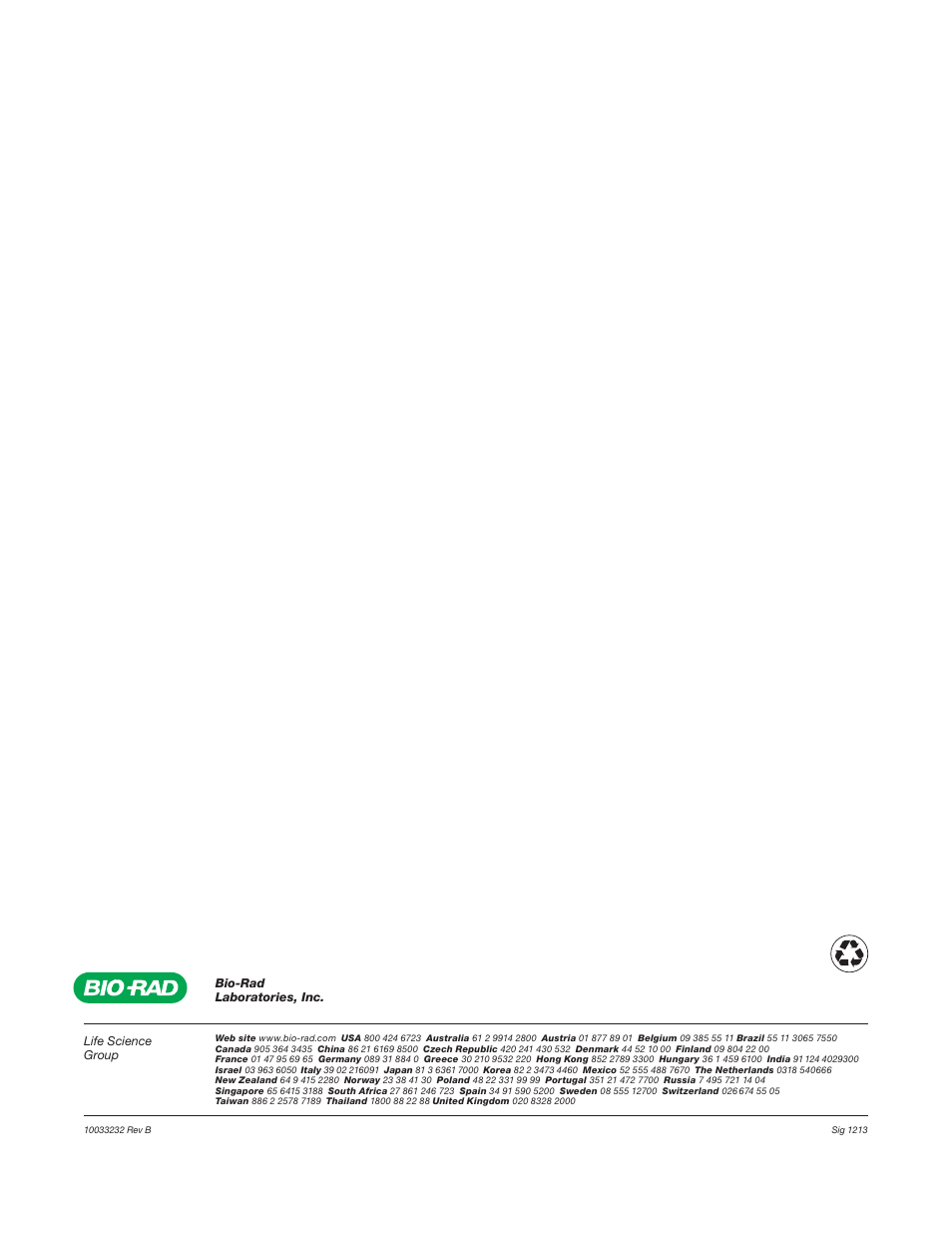 Bio-Rad S3™ Cell Sorter User Manual | Page 36 / 36