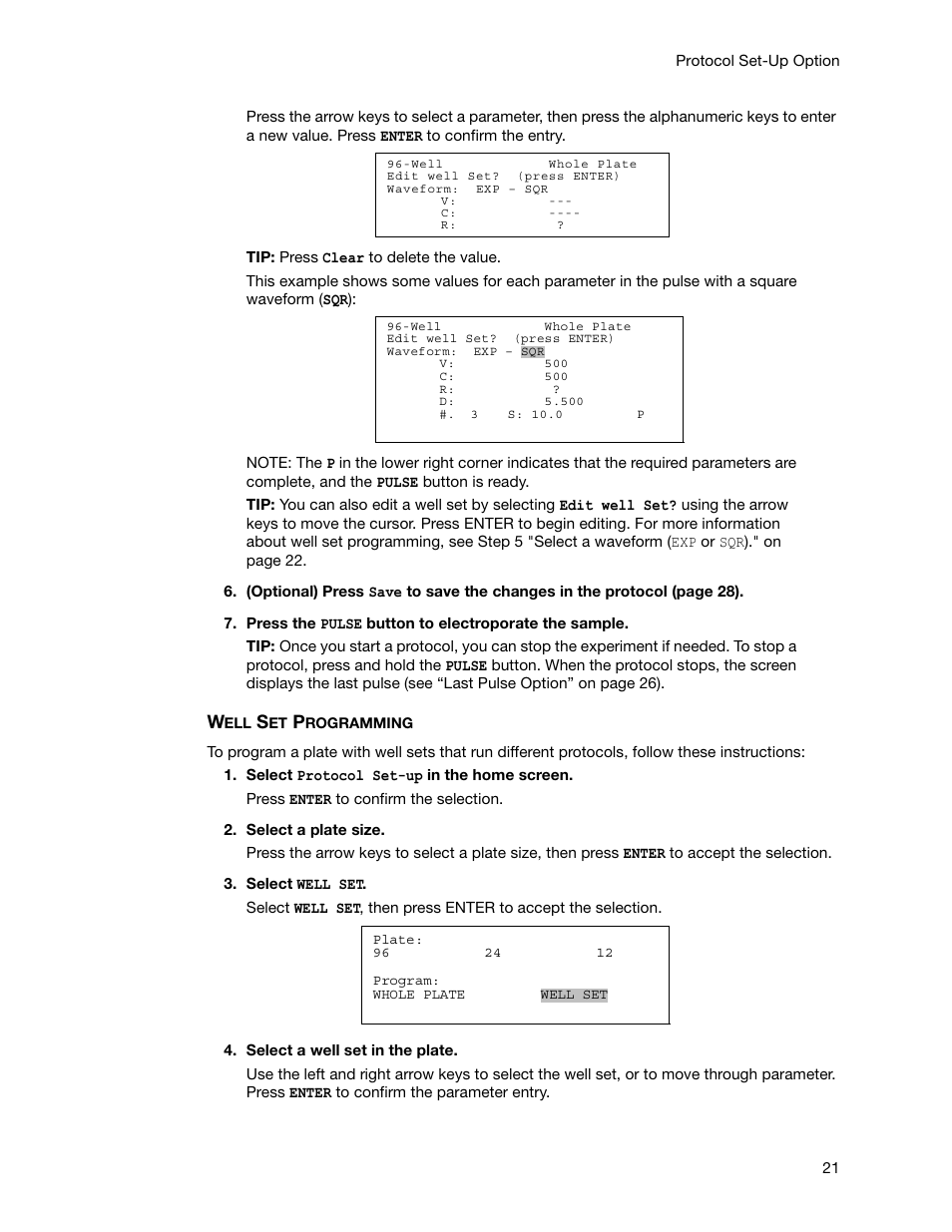 Bio-Rad Gene Pulser MXcell™ Electroporation System User Manual | Page 30 / 66
