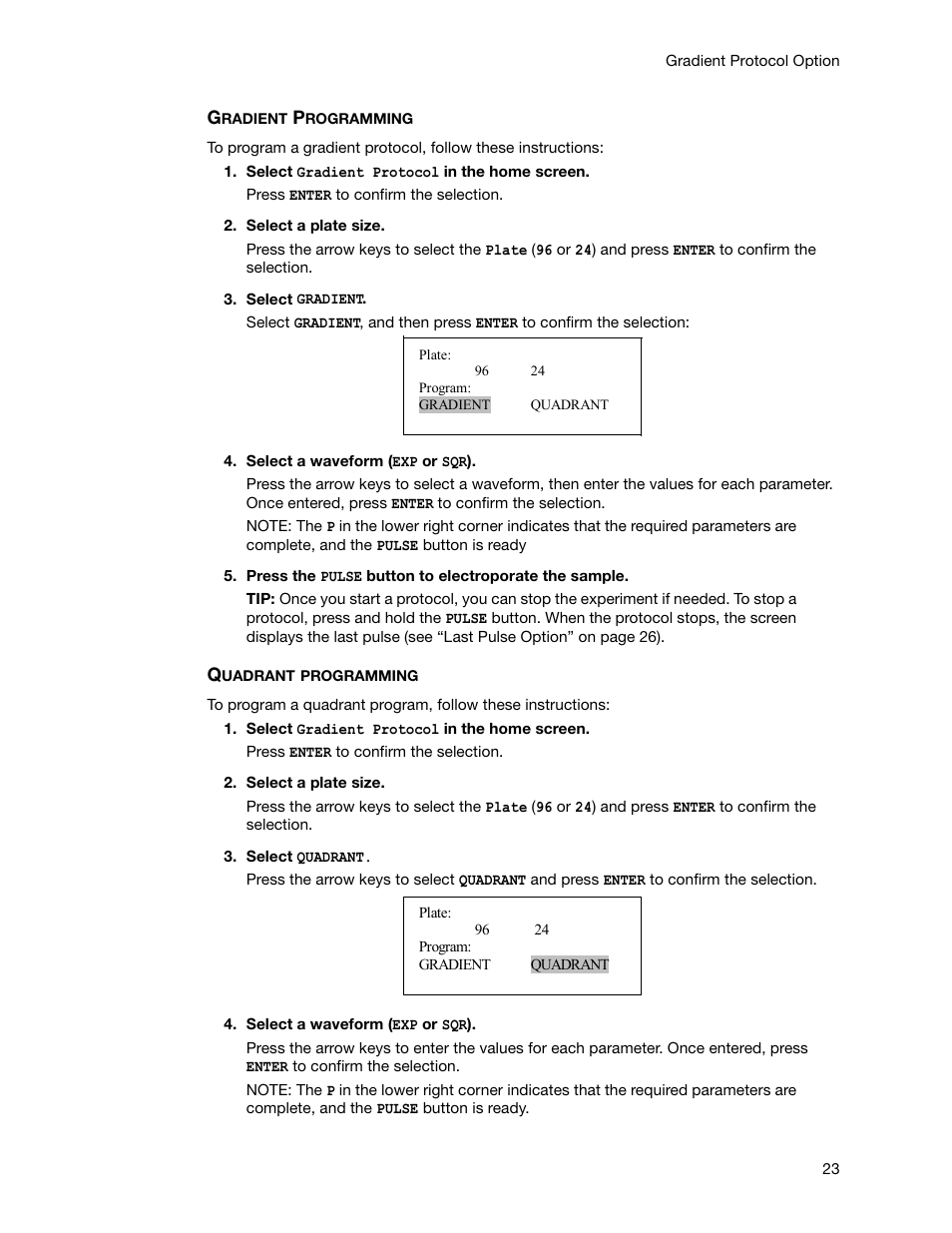 Bio-Rad Gene Pulser MXcell™ Electroporation System User Manual | Page 32 / 66